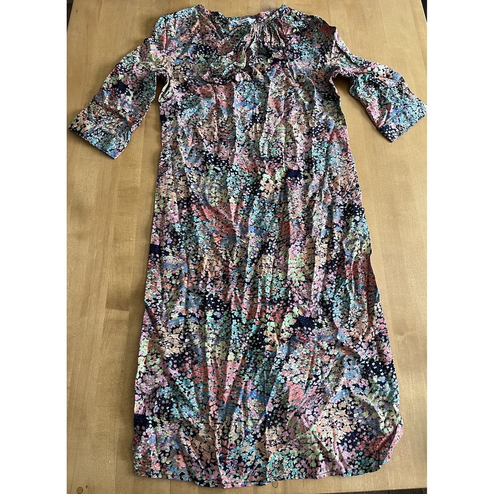Tucker Women's Dress Sz M Rayon Black Floral